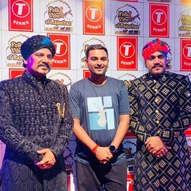 With folk artists at T-Series