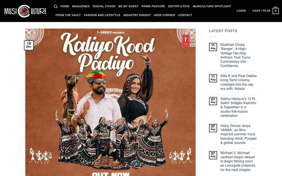 MusiCulture: Sonu Kanwar's Kaliyo Kod Padiyo